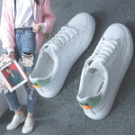 Women Sneakers Breathble Vulcanized Shoes Women Pu leather Platform Shoes