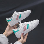 Women Sneakers Breathble Vulcanized Shoes Women Pu leather Platform Shoes
