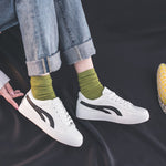 Women Sneakers Breathble Vulcanized Shoes Women Pu leather Platform Shoes