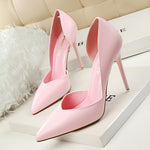 Women Pumps Fashion High Heels Shoes Black Pink Yellow Shoes Women Bridal Wedding Shoes Ladies
