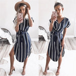 Women Party Dresses Geometric Print Beach Dress