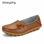 Women Flats Woman Loafers Genuine Leather Female Shoes