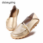 Women Flats Woman Loafers Genuine Leather Female Shoes