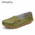 Women Flats Woman Loafers Genuine Leather Female Shoes