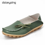 Women Flats Woman Loafers Genuine Leather Female Shoes