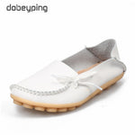 Women Flats Woman Loafers Genuine Leather Female Shoes