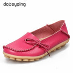Women Flats Woman Loafers Genuine Leather Female Shoes
