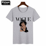 Graphic Tee Shirt Femme Funny Princess Vogue T Shirt Korean Tops