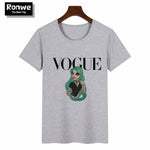 Graphic Tee Shirt Femme Funny Princess Vogue T Shirt Korean Tops