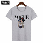 Graphic Tee Shirt Femme Funny Princess Vogue T Shirt Korean Tops