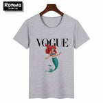 Graphic Tee Shirt Femme Funny Princess Vogue T Shirt Korean Tops