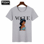 Graphic Tee Shirt Femme Funny Princess Vogue T Shirt Korean Tops