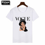 Graphic Tee Shirt Femme Funny Princess Vogue T Shirt Korean Tops