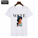 Graphic Tee Shirt Femme Funny Princess Vogue T Shirt Korean Tops