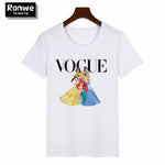 Graphic Tee Shirt Femme Funny Princess Vogue T Shirt Korean Tops
