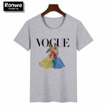 Graphic Tee Shirt Femme Funny Princess Vogue T Shirt Korean Tops