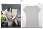 Plain T Shirt Women Cotton Elastic Female Casual Tops Short Sleeve