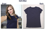 Plain T Shirt Women Cotton Elastic Female Casual Tops Short Sleeve