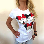 Women T-shirts Casual Love Printed Tops