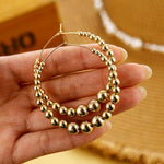 Long Earrings Female White Round Pearl Wedding Pendant Earrings