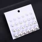 Long Earrings Female White Round Pearl Wedding Pendant Earrings