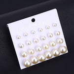 Long Earrings Female White Round Pearl Wedding Pendant Earrings