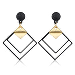 Vintage Geometric Acrylic Dangle Hanging Earring Jewelry