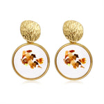 Vintage Geometric Acrylic Dangle Hanging Earring Jewelry
