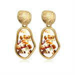 Vintage Geometric Acrylic Dangle Hanging Earring Jewelry