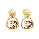 Vintage Geometric Acrylic Dangle Hanging Earring Jewelry
