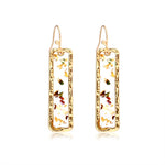 Vintage Geometric Acrylic Dangle Hanging Earring Jewelry