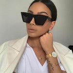 Square glasses Personalized cat eyes Colorful sunglasses