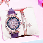 Luxury Women Watches Bracelet set Starry Sky