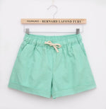 Women's home casual elastic waist cotton shorts