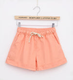 Women's home casual elastic waist cotton shorts