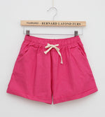 Women's home casual elastic waist cotton shorts