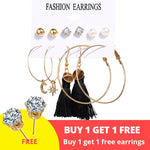 Vintage Tassel Acrylic Earrings For Women