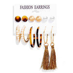 Vintage Tassel Acrylic Earrings For Women