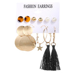Vintage Tassel Acrylic Earrings For Women