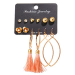 Vintage Tassel Acrylic Earrings For Women