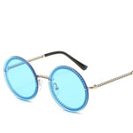 Round Sunglasses Women Luxury Rimless Female Shades