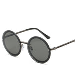Round Sunglasses Women Luxury Rimless Female Shades