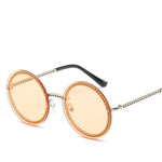 Round Sunglasses Women Luxury Rimless Female Shades