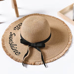 Straw Hat Women Wide Sun Protection Beach Hat