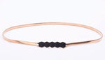 Elastic Belts Women Stretch Skinny Waist Belt Flower Leaf Shape Wedding Designer Metal
