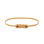 Elastic Belts Women Stretch Skinny Waist Belt Flower Leaf Shape Wedding Designer Metal