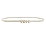 Elastic Belts Women Stretch Skinny Waist Belt Flower Leaf Shape Wedding Designer Metal