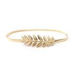 Elastic Belts Women Stretch Skinny Waist Belt Flower Leaf Shape Wedding Designer Metal