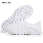 Women Sneakers Slip On Light Mesh Shoes Summer Breathable Flats Shoes