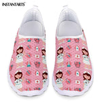 Women Sneakers Slip On Light Mesh Shoes Summer Breathable Flats Shoes